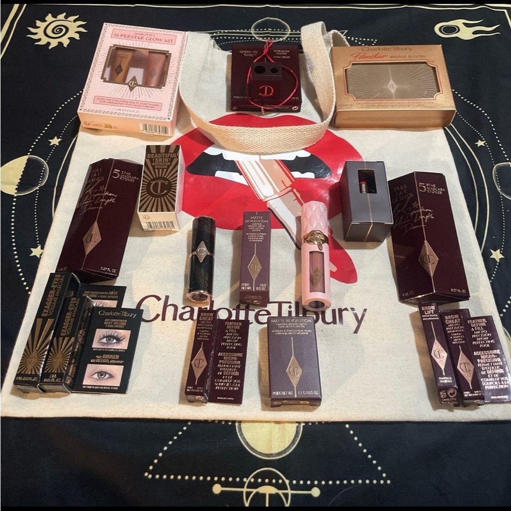 Charlotte Tilbury Lipstick and Brow Set - Pink and Brown